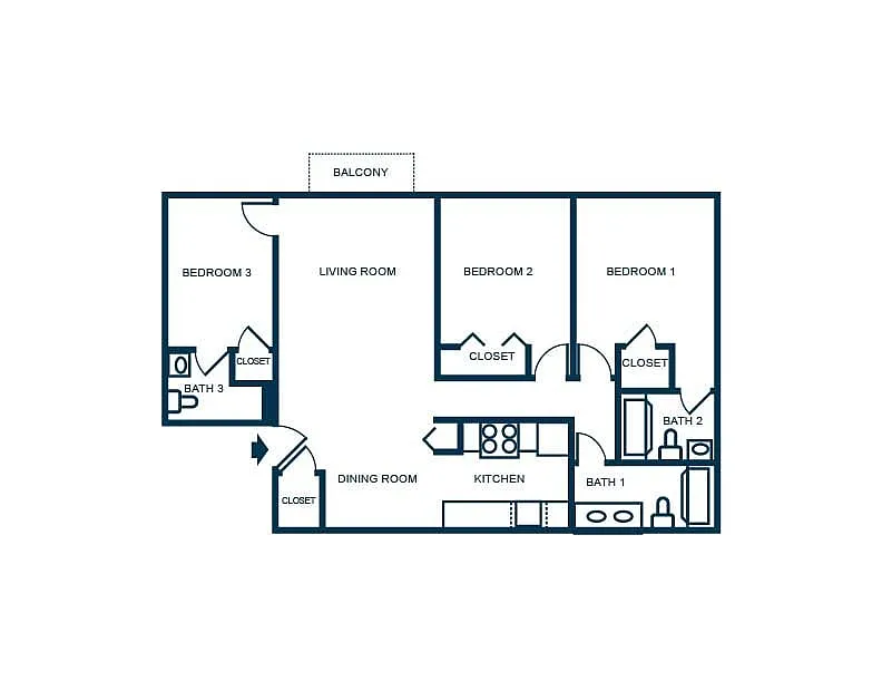 Floor plan 3B