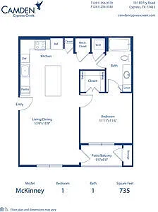 Floor plan Mckinney