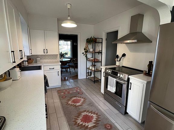 Kitchen looking at dining room