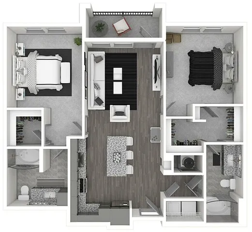 Floor plan B1.3-The Enthusiast | 1,062 SF