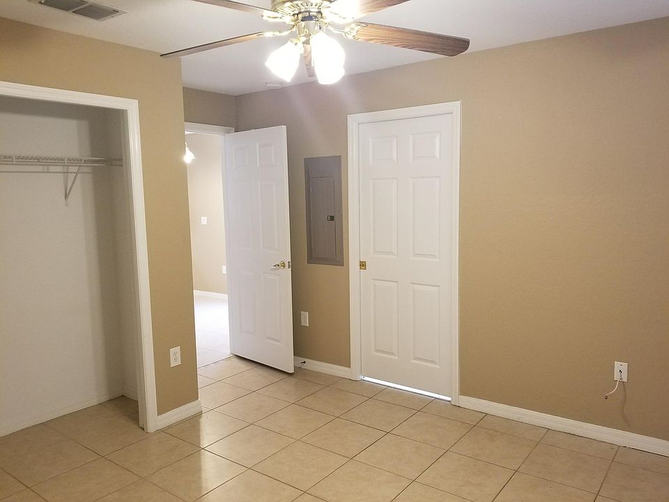 1st floor bedroom. The open door on the left leads to the Kitchen; on the right leads to the 1st floor bathroom.