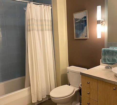 Bathroom with designer tile!