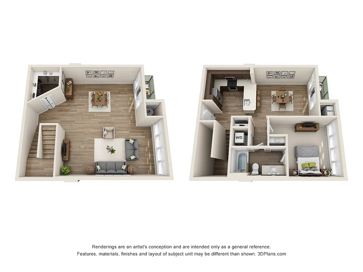 Floor plan LW-1x1