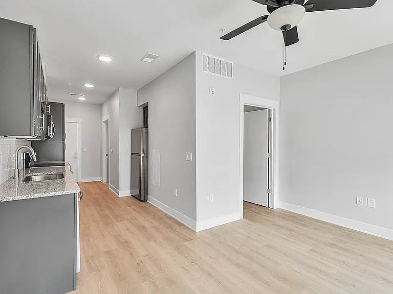 Open Concept Living Area & Kitchen