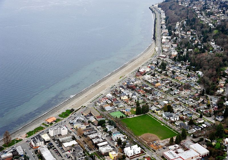 Ariel view of location