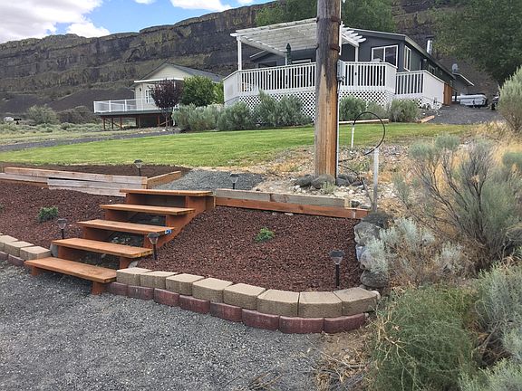 steps and landscaping added