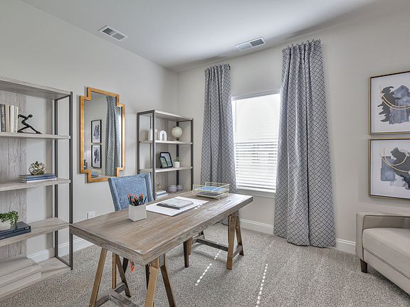 Skip your morning commute and turn the downstairs bedroom into a study.