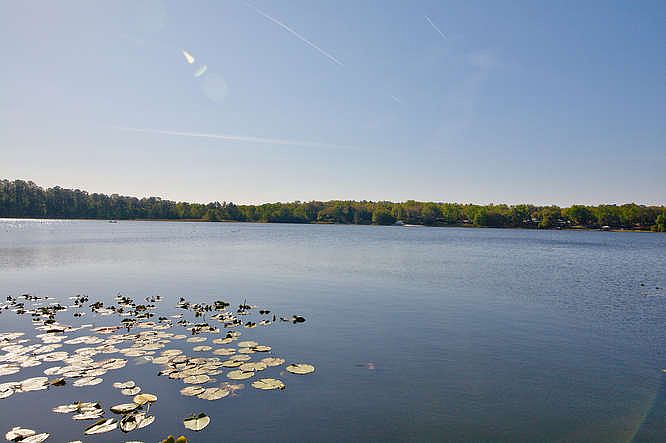 Private lake.  Great for skiing.