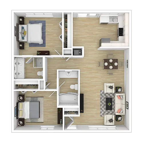 Floor plan 2X2