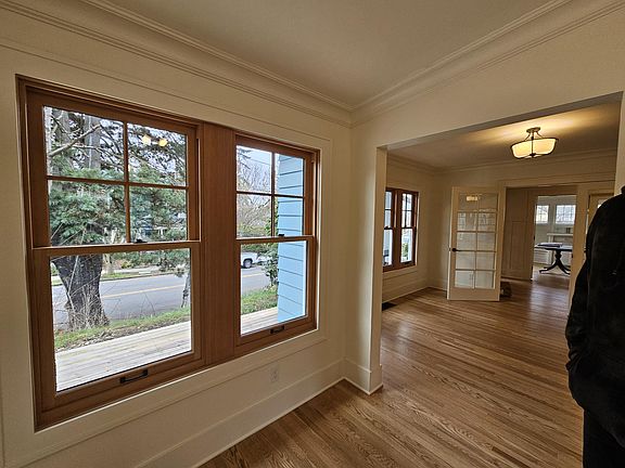 Living room facing the entryway.