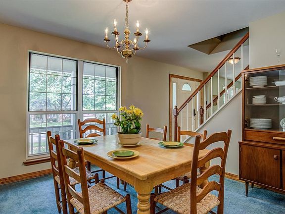 Dining room with view of front yard