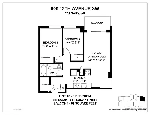 Floor plan 2 Bedroom