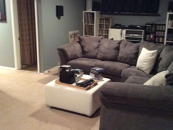 downstair's den/ door to bathroom