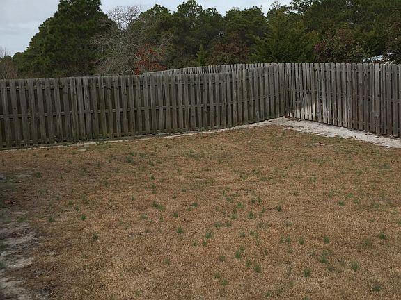 Fenced in back yard