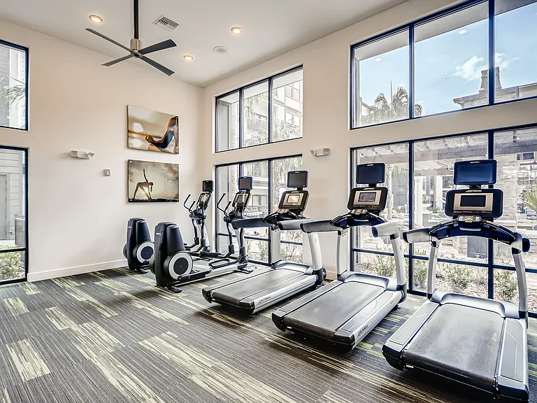Premium fitness center with cardio equipment