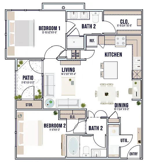 Floor plan B2
