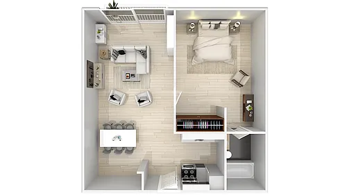 Floor plan One Bedroom