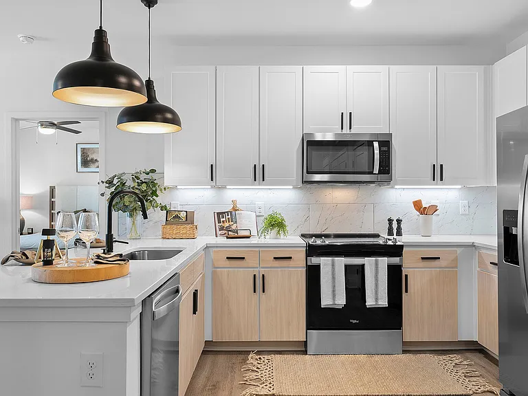 Experience culinary elegance in this beautifully designed modern kitchen.