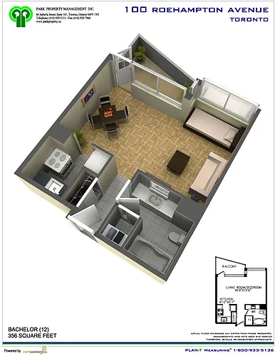 Floor plan Bachelor Apartment
