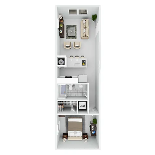 Floor plan Chisholm Pointe - 1 Bed 1 Bath