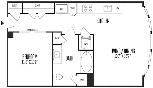 Floor plan Studio-STU
