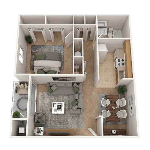 Floor plan One Bedroom