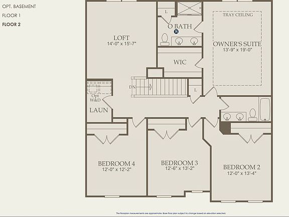 Hampton Floor Plan, Quick Move-In Home, Floor 2
