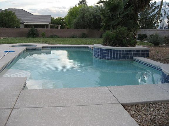 Pool in back yard