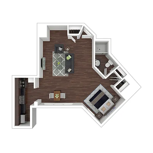 Floor plan Tower Studio