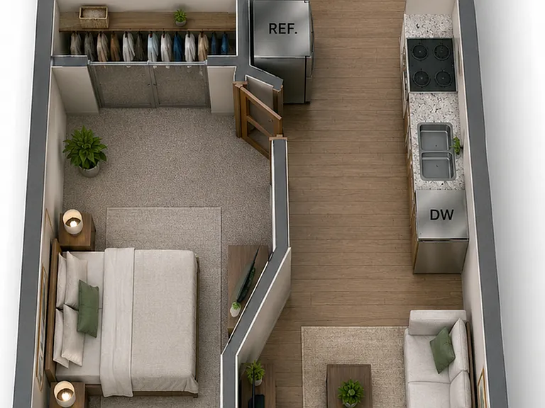 1 Bedroom Standard - Tower 1 Bedroom Standard - Tower