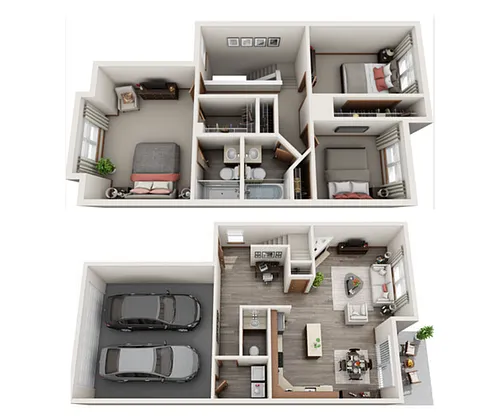 Floor plan Arties Landing - Arties Classic 3BR