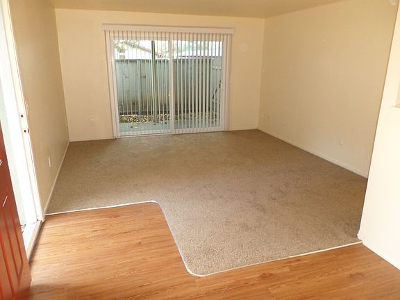Large living room with new carpet