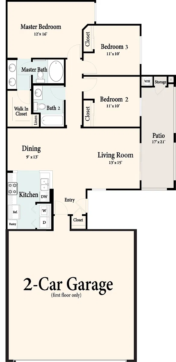 Floor plan The Everett