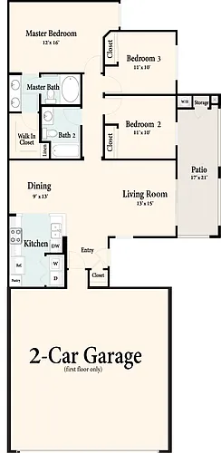 Floor plan The Everett