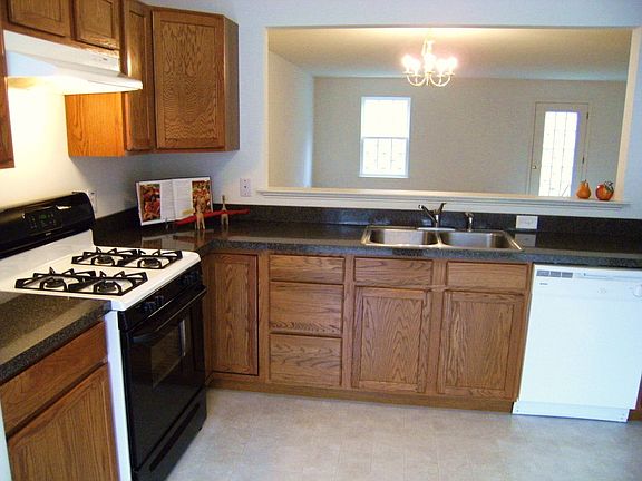 Kitchen with view of DR/LR