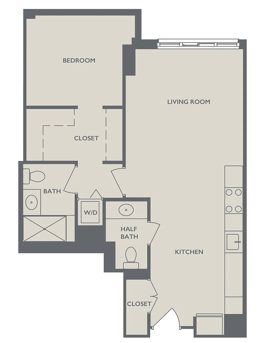 Floor plan One Bedroom D
