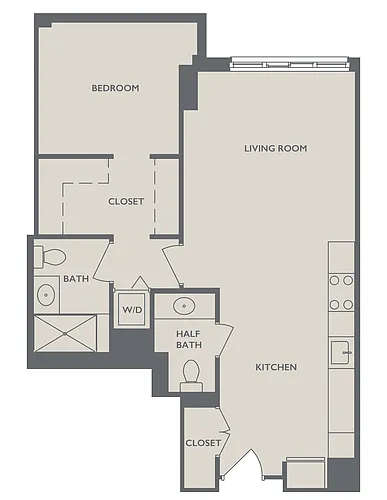 Floor plan One Bedroom D