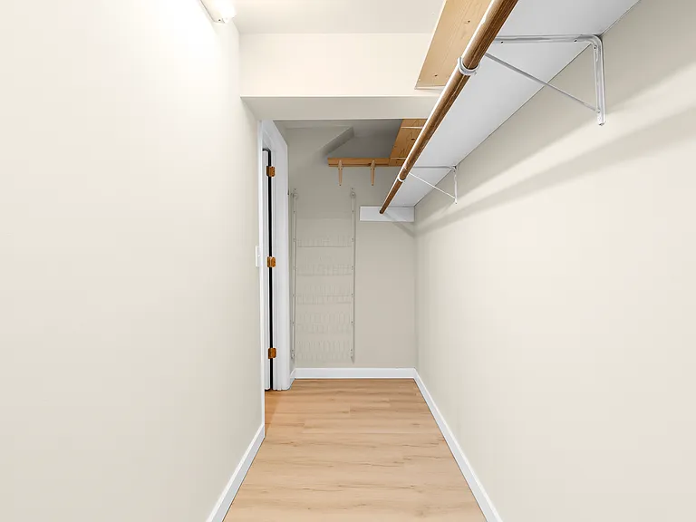 Master bedroom's walking closet