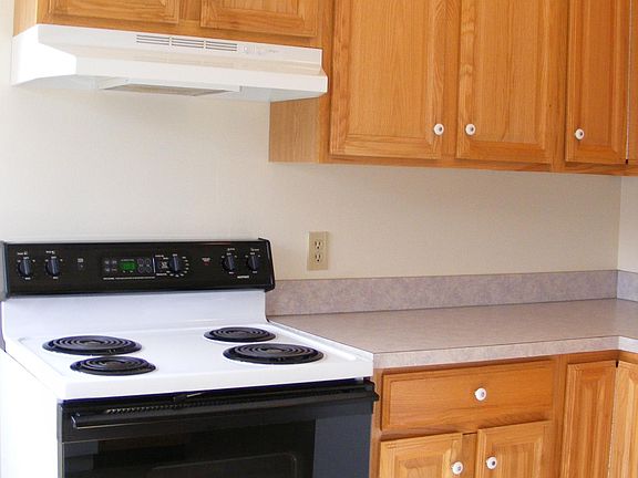 Abundant Hardwood kitchen cabinets with range