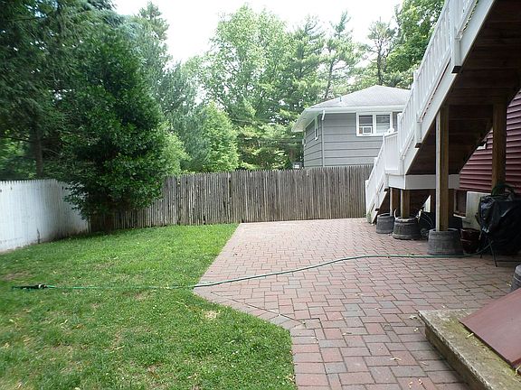 Rear patio, fenced yard