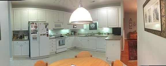 Bright white kitchen!
