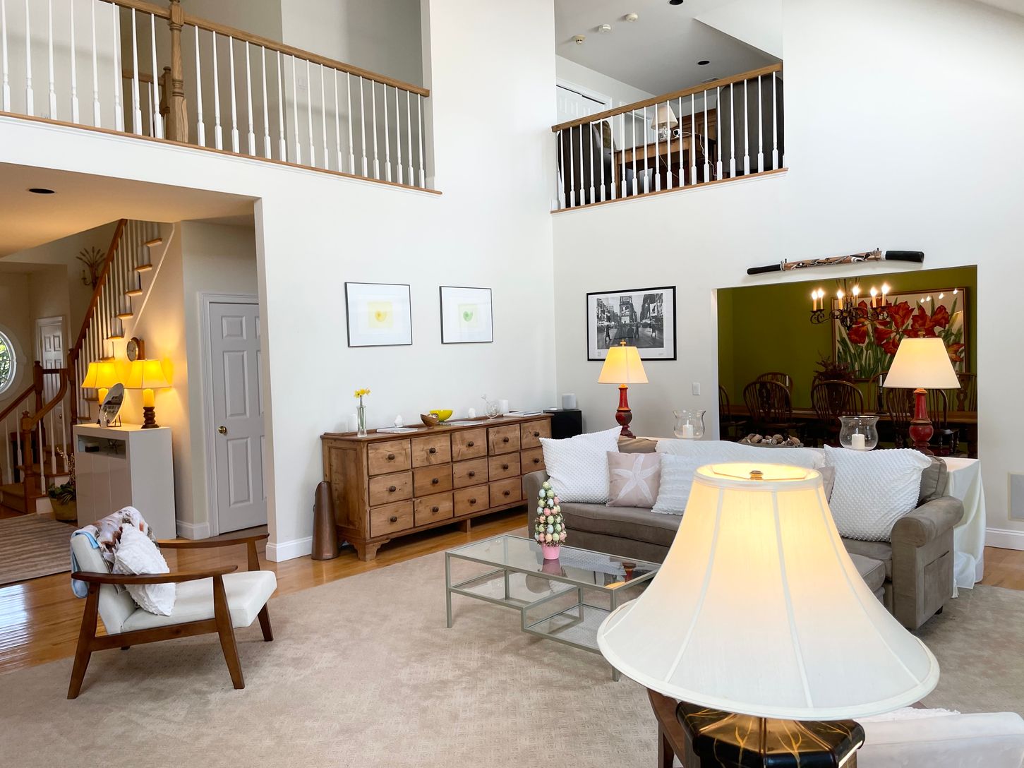  Living Room Flowing Into Dining Room 