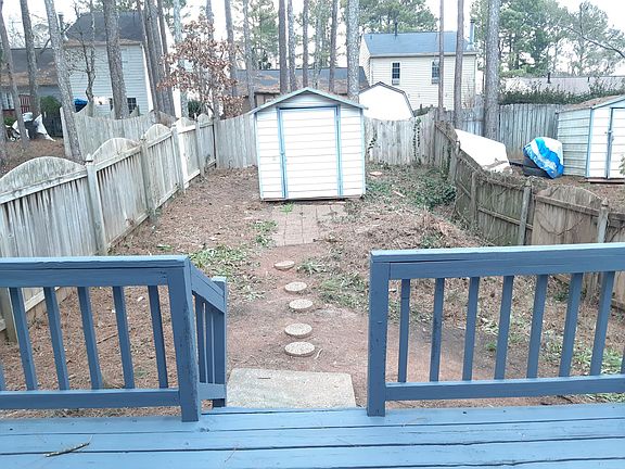 Fence-in Backyard and Storage Shed