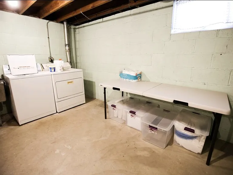 Lower Level laundry, washer and dryer