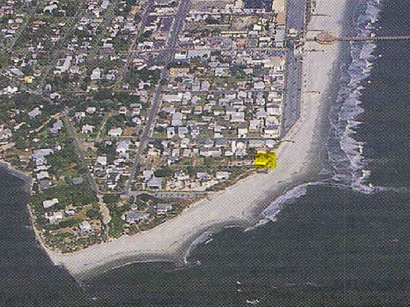 aerial view of the south end