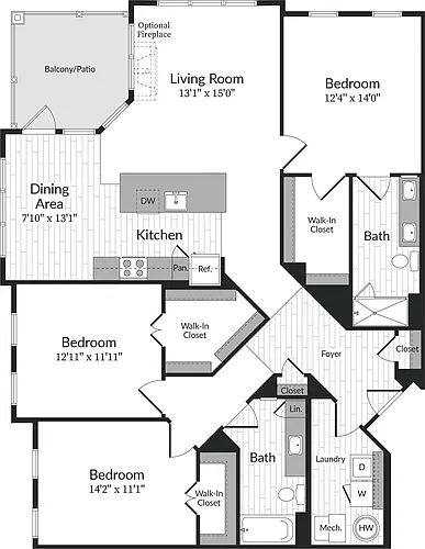 Floor plan C_DC