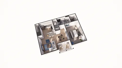 Floor plan 1x1 Balcony
