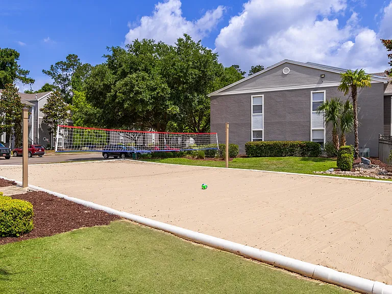 Whether you're spiking or just soaking up the sun, our sand volleyball court offers the perfect spot to stay active and connect with neighbors.