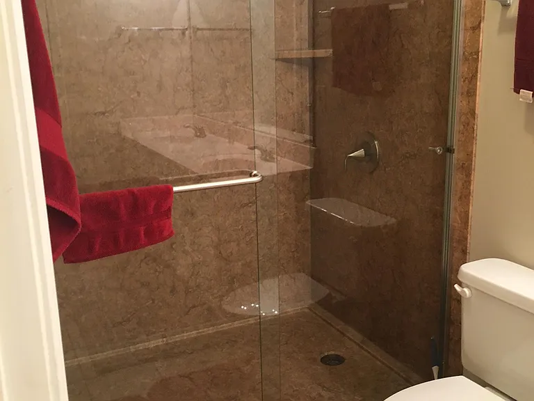Large shower in master bath