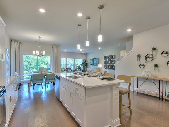 The open floorplan allows for easy entertaining.